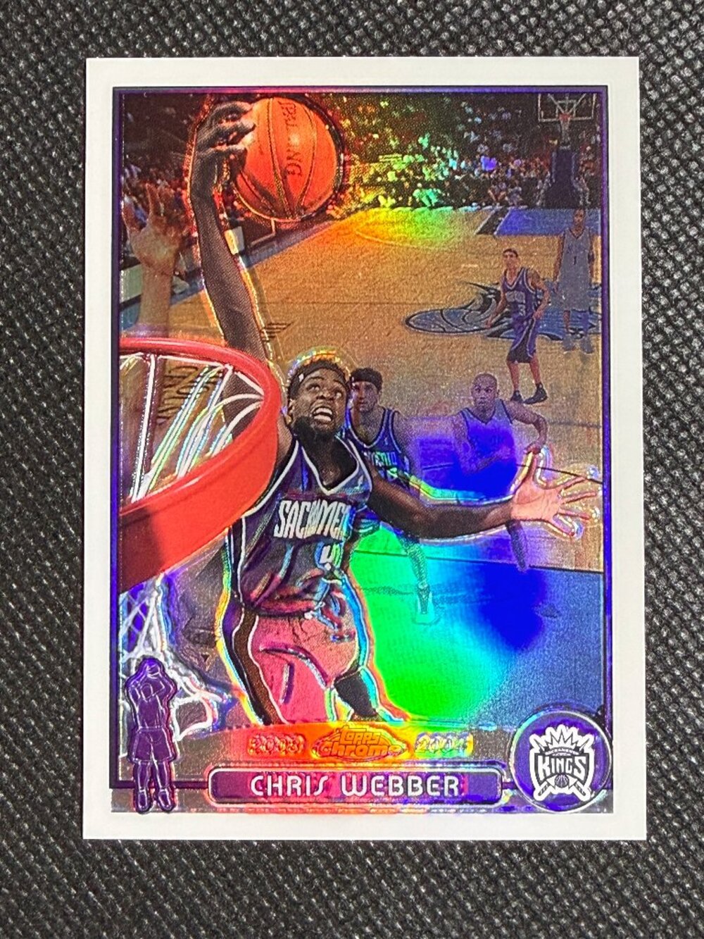 2003-04 Topps Chrome Refractor Chris Webber #4 HOF Sacramento Kings